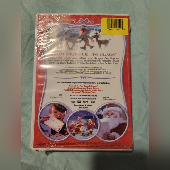 Santa Claus Is Comin to Town (DVD, 2007) NWT - Picture 2 of 2